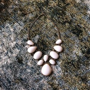 White Statement Necklace